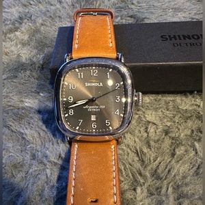 Shinola Guardian Watch - 41.5mm (Plus spare 24mm stainless steel bracelet)